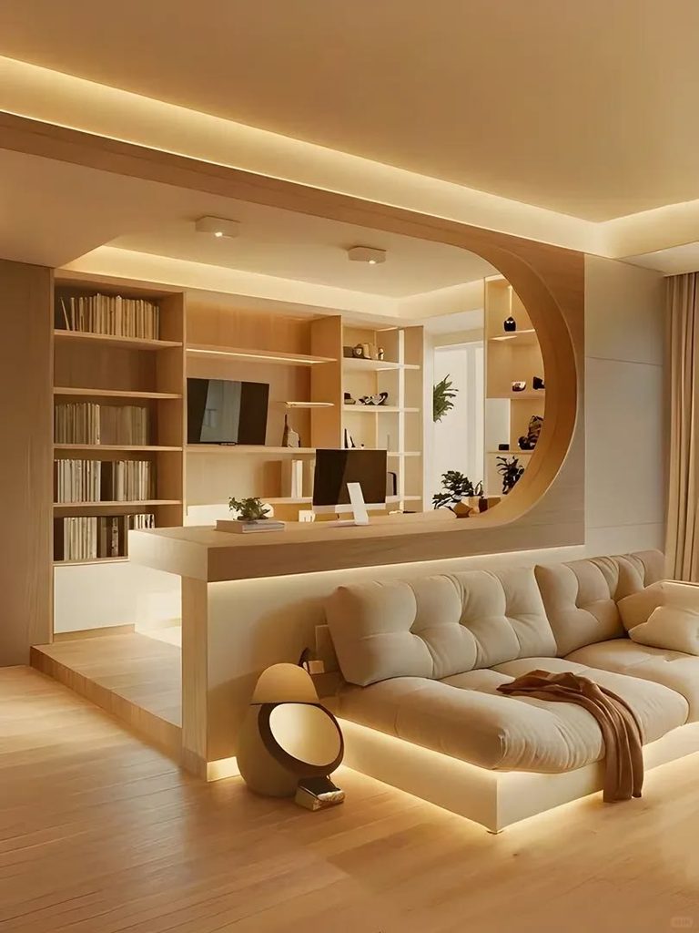 warm minimalist interior Karimnagar